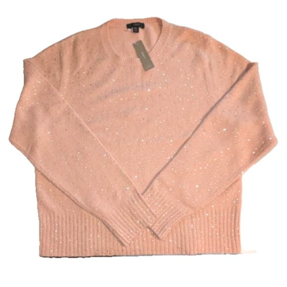 NWT J Crew Blush Gemstone Sweater in Supersoft Yarn - Picture 6 of 8